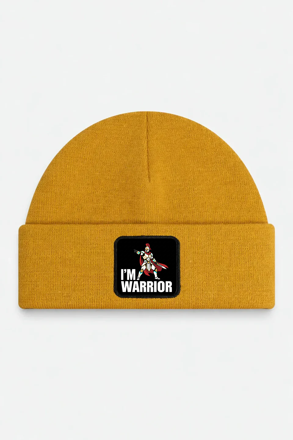 Camel Beanie with I'm Warrior Logo