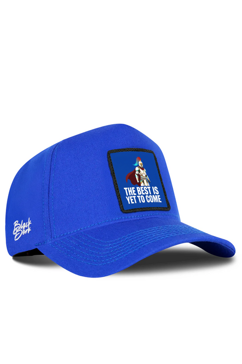 Blue Baseball Cap with The Best is Yet to Come Logo