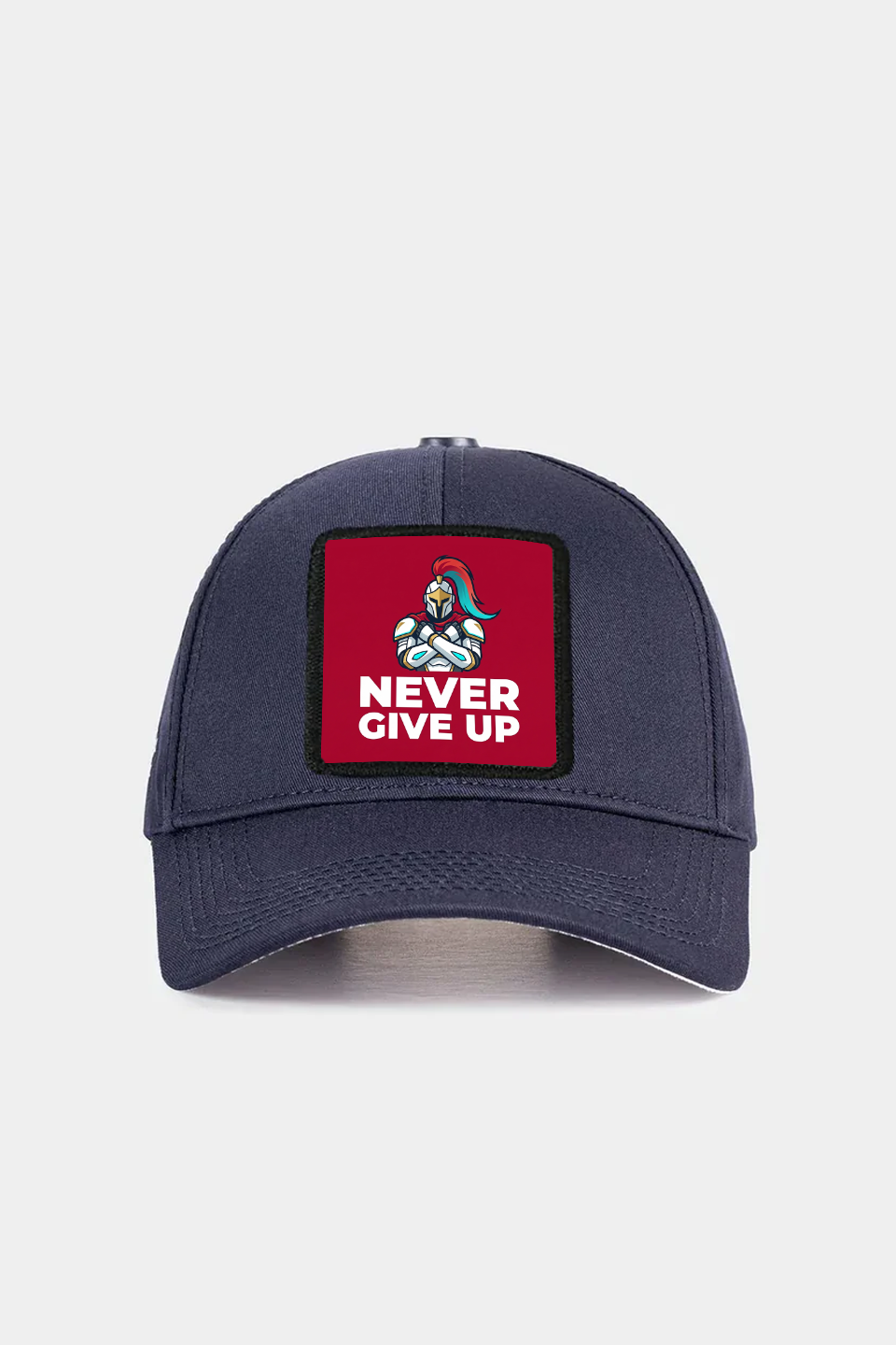 Six Navy Baseball Cap with Never Give Up Logo