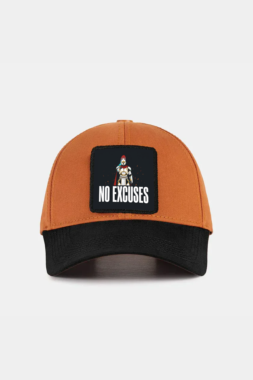 Six Black Brick Baseball Cap with No Excuses Logo