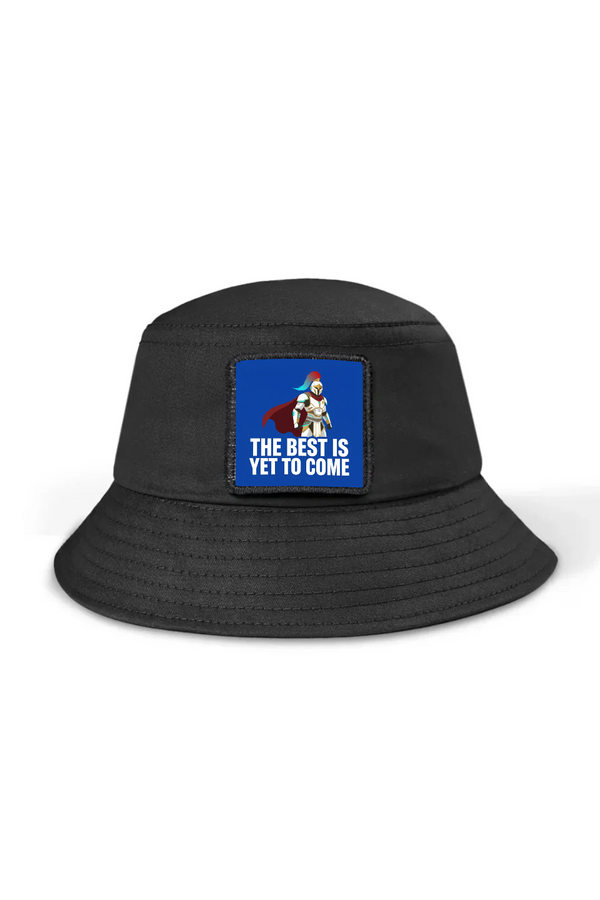 Black Bucket Hat with The Best is Yet to Come Logo