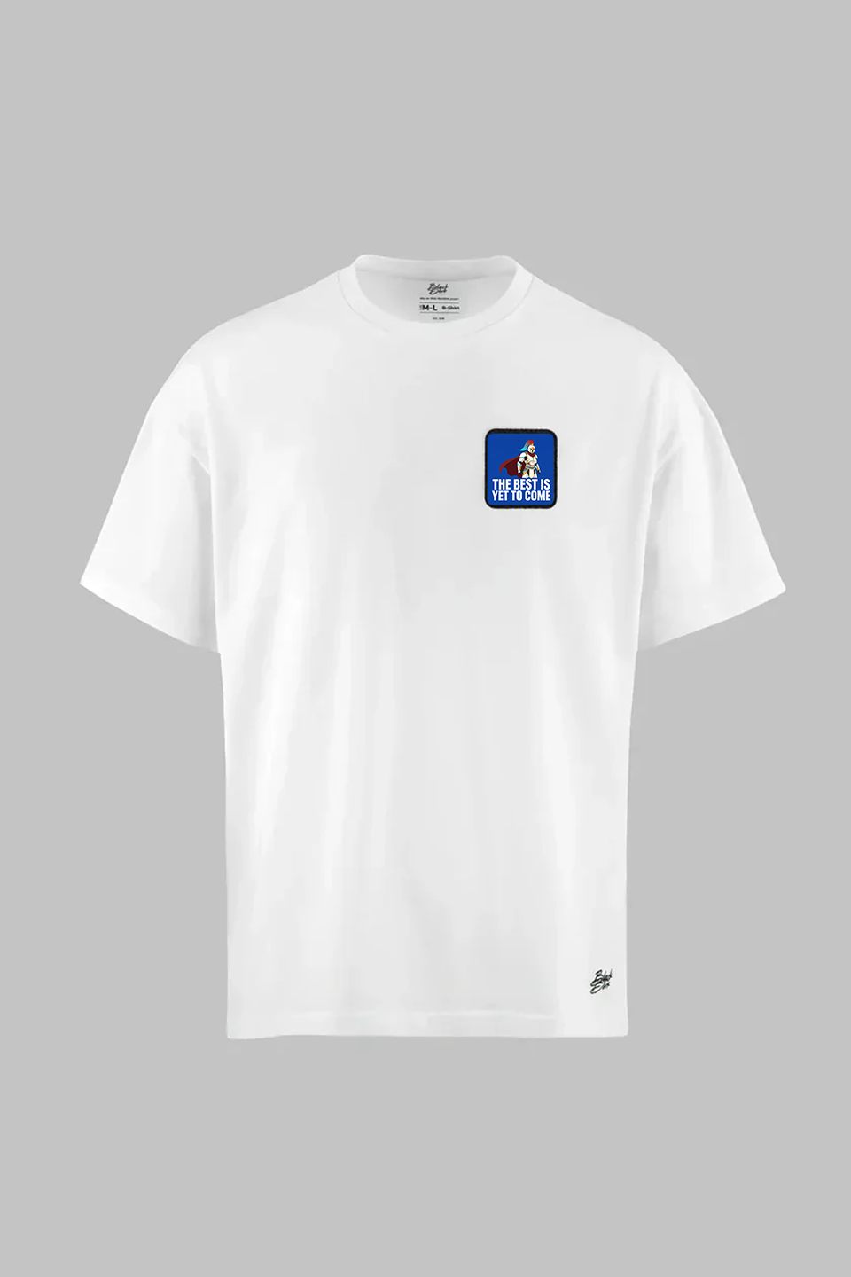 Oversize White T-Shirt with The Best is Yet to Come Logo