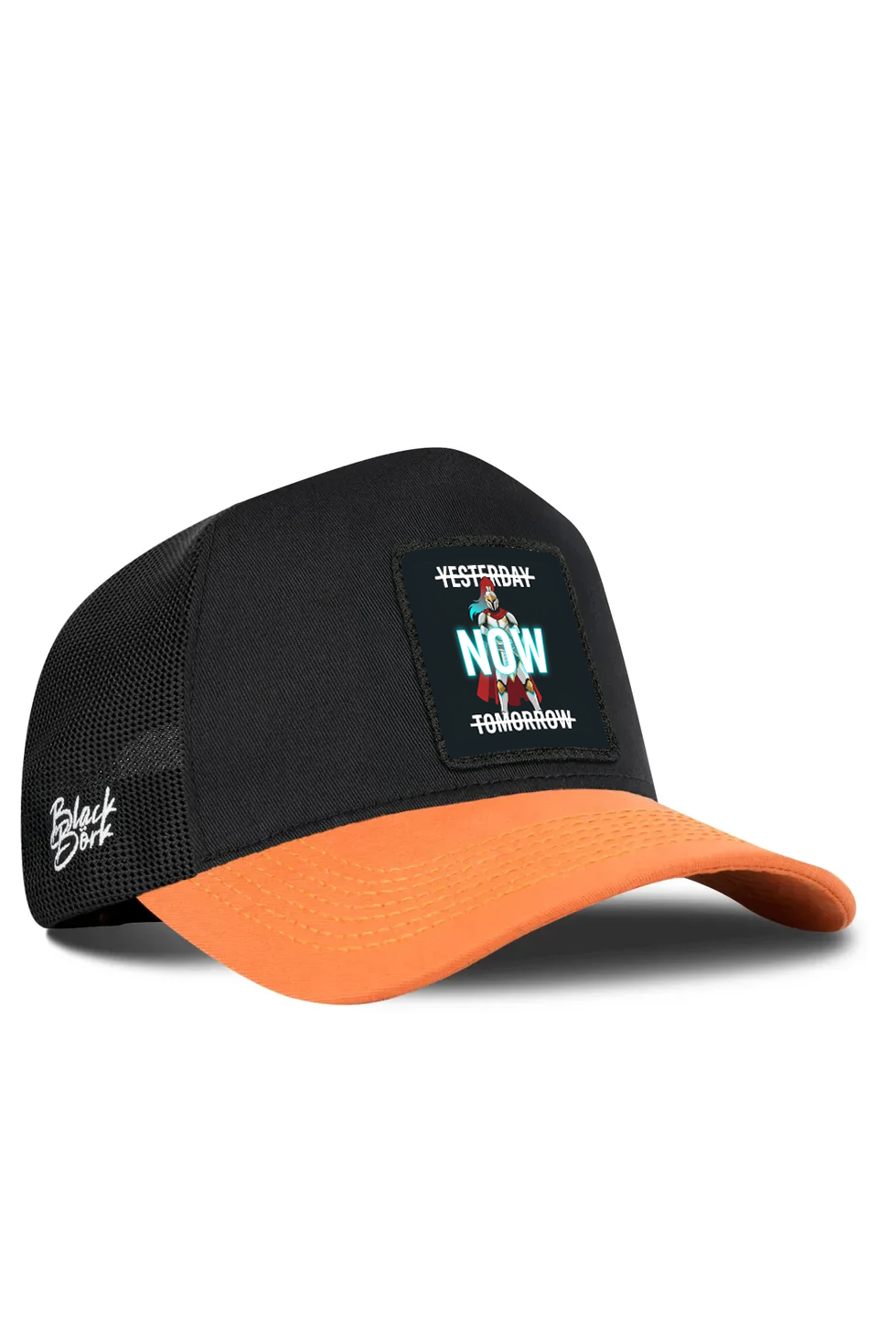 Brick Black Trucker Cap with Yesterday NOW Tomorrow Logo