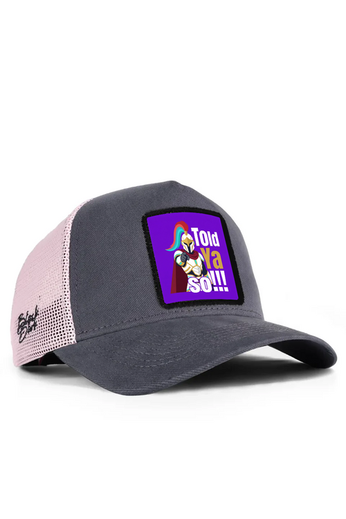 Black Pink Trucker Cap with Told Ya So Logo